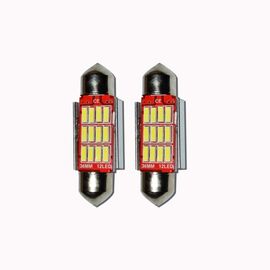 Set 2 x Bec LED 36mm SOFIT, 12LED, 12V, ALB, 4012 - - Roveli