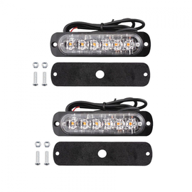 Set 2 Stroboscoape, 6 leduri cu lumina portocalie - - Roveli