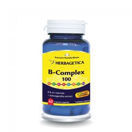B Complex 100, 60 capsule Herbagetica - - Roveli