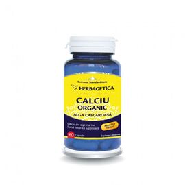 Calciu Organic Alga Calcaroasa 60 capsule Herbagetica - - Roveli