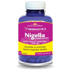 Nigella Chimen Negru 120 capsule Herbagetica - - Roveli