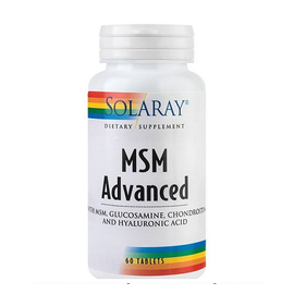 MSM Advanced 60 tablete Solaray Secom - - Roveli