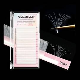 Extensii de gene curbura C Nagaraku Mix Alb, extensii gene premium, 16 linii - - Roveli