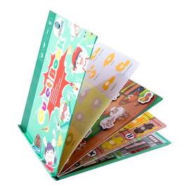 Carte educativa Montessori cu multiple activitati pentru copii mici cu stickere reutilizabile KidsCare - - Roveli