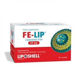 Fier Lipozomal FE-LIP 20 mg 30 plicuri Liposhell - - Roveli