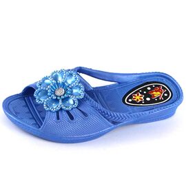 Roveli - Papuci de copii, din cauciuc, FLOWER F109-BLUE, Culoare (12): Albastru, Marime (12): 30-