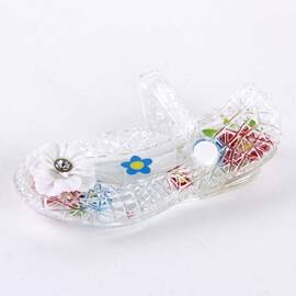 Balerini de copii, perforati, cu bareta si decorati cu floare  F113-WHITE, Culoare (12): Alb, Marime (12): 34 - - Roveli