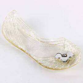 Balerini de copii, moi si usori, cu floare  F-65-WHITE, Culoare (12): Alb, Marime (12): 33 - - Roveli