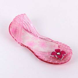 Balerini de copii, moi si usori, cu floare  F-65-PINK, Culoare (12): Roz, Marime (12): 30 - - Roveli