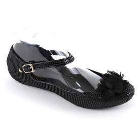 Balerini de dama, din cauciuc, cu funda si bareta H160-BLACK, Culoare (12): Negru, Marime (12): 41 - - Roveli