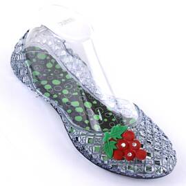 Balerini de dama, din cauciuc, perforati GRAPES-879-BLACK, Culoare (12): Negru, Rosu, Verde, Marime (12): 39* - - Roveli