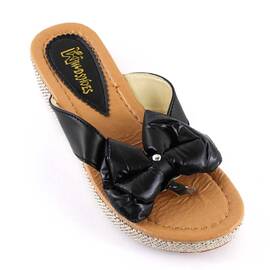 ​Papuci de dama, flip-flops, cu funda WD-10-BLACK, Culoare (12): Negru, Bej, Marime (12): 37 - - Roveli