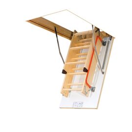 Roveli - Scara modulara din lemn pentru acces pod/mansarda Fakro LWK Komfort , 70x111x280 cm-