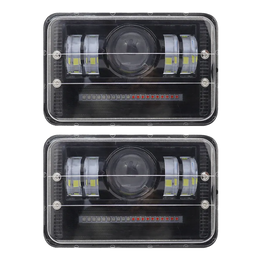 Set 2 x proiectoare auto lupa 240W/set LED, 14000 lumeni - - Roveli