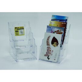 Roveli - Display plastic pentru pliante, 4 x A4, KEJEA – transparent-