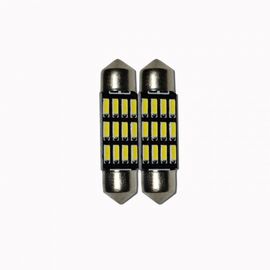 Set 2 x Bec LED 36mm, 12LED SMD, 12V, ALB, 4014 - - Roveli