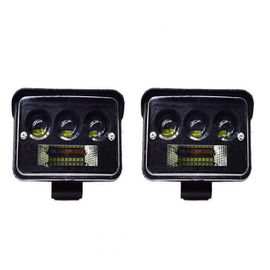 Set 2 proiectoare LED, 78W/proiector, alb - - Roveli
