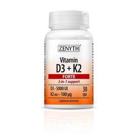 Vitamin D3 + K2 Forte 30 capsule Zenyth - - Roveli