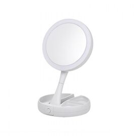 Oglinda cosmetica cu iluminare, pliabila - - Roveli