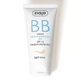 BB Crema cu SPF 15 Nuanta Light Pentru Ten Gras si Mixt 50 ml Ziaja - - Roveli