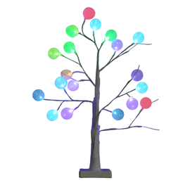 Pomisor de Craciun, globuri multicolor, 52cm - - Roveli