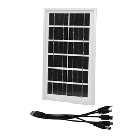 Roveli - Panou solar policristalin, portabil, 7W, cu cablu 5 mufe-