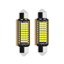 Set 2 becuri auto LED C5W 42mm, canbus, 6000K, 10W/set, 27LED - - Roveli