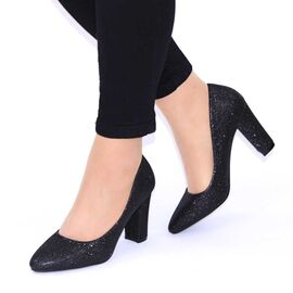 Roveli - ​Pantofi de dama eleganti, cu glitter DBC-1213-2-BLACK, Culoare (12): Negru, Marime (12): 38-