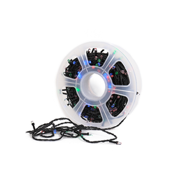 Instalatie de Craciun multicolora, 50 m cu 500 de leduri, rola - - Roveli