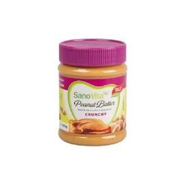 Unt de Arahide Pasta de Alune Crocante 375 g SanoVita - - Roveli