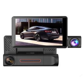 Camera auto tripla DVR, Full HD, inregistrare automata, 4” - - Roveli