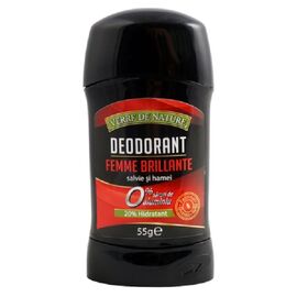 Deodorant Stick Femme Brillante cu Salvie si Hamei 55 g Verre de Nature - - Roveli