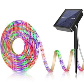 Roveli - Banda LED cu panou solar, multicolor, RG541, 5 m-