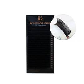 Extensii de gene MIX curbura B Ibeauty Black Velvet, extensii gene premium, 16 linii, Grosime (26): 0.05, Lungime (26): mix (8-14) mm - - Roveli