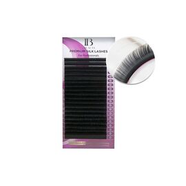 Extensii de gene MIX curbura B Ibeauty Premium Silk, extensii gene premium, 16 linii, Grosime (26): 0.15, Lungime (26): mix (8-14) mm - - Roveli