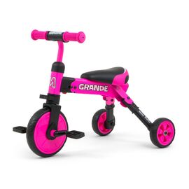 Roveli - Tricicleta pliabila, transformabila in Bicicleta fara pedale, Grande Pink-