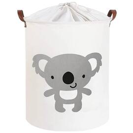 Cos Pliabil Pentru Jucarii, Rufe, Bumbac Canvas, Impermeabil, SIPO, 35x42 cm, Bumbac, 43l, Koala - - Roveli