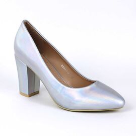 Roveli - Pantofi de dama eleganti, cu toc mediu 88443-9D-SILVER, Culoare (12): Argintiu, Marime (12): 36-