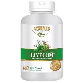 Livecom 120 tablete Ayurmed - - Roveli