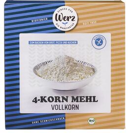 Faina bio integrala din 4 cereale fara gluten 500g Werz - - Roveli