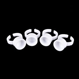 Roveli - Inel din plastic alb 14 mm pentru adeziv, set 10 bucati-