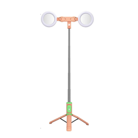 Selfie stick ZP011, trepied, 2 inele luminoase, Bluetooth - - Roveli