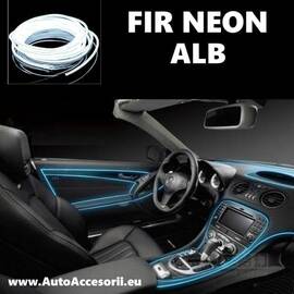 Fir NEON culoare ALB (lungime 5M) - - Roveli