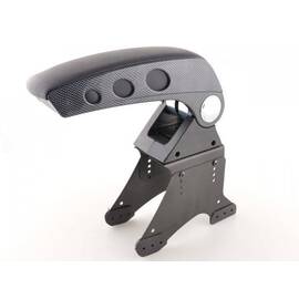 Cotiera auto UNIVERSALA "Race Style" rabatabila (Carbon) - - Roveli