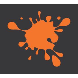 Sticker ornament auto "pata vopsea" - ALBASTRU - - Roveli