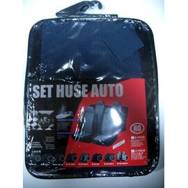Set huse scaun "4 piese" pentru autoutilitare cu 2 locuri (2 huse scaun + 2 huse tetiere) - - Roveli