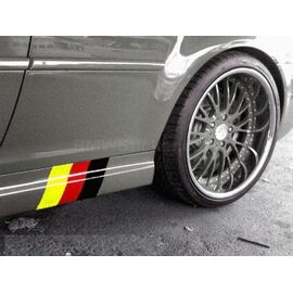 Sticker ornament auto German Flag (20cm x 18cm) - - Roveli