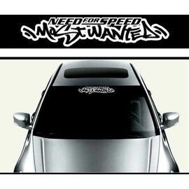 Sticker parasolar auto MOST WANTED (126 x 16cm) - - Roveli