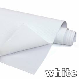 Folie colantare auto Carbon 3D - ALB (1m x 1,27m) - - Roveli