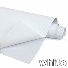 Folie colantare auto Carbon 3D Professional - ALB (1m x 1,52m) - - Roveli